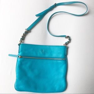 🦋 Kate Spade Aqua Leather Crossbody 🦋